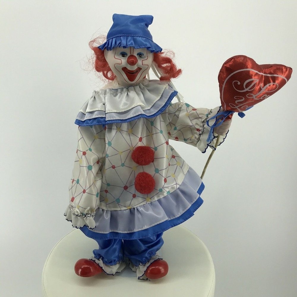 The Heritage‎ Mint LTD "Happiness and Love" Collection 16" Porcelain Clown 1989